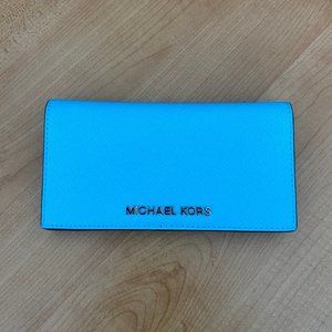 Blue Michael Kors Wallet